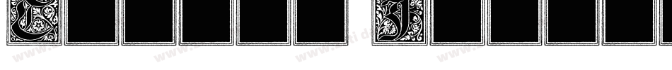 Caslon Initials字体转换